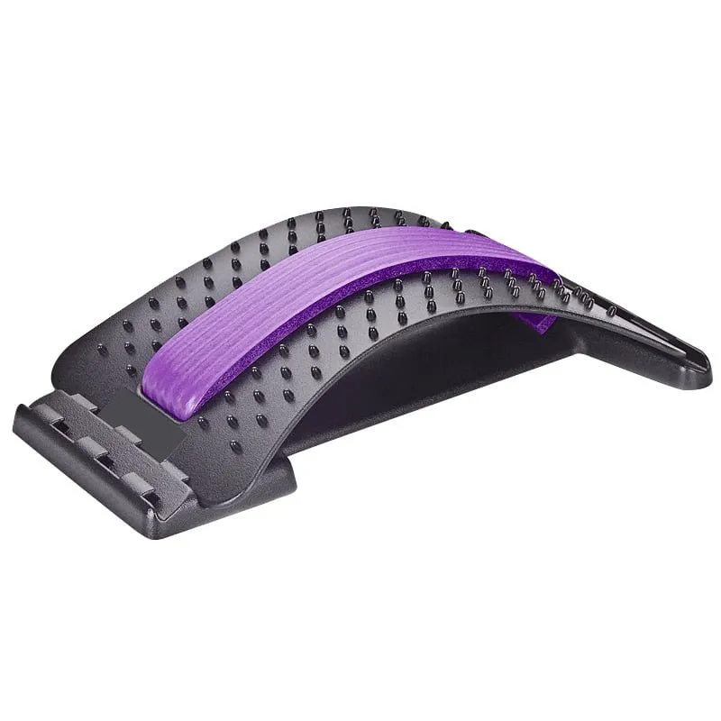 Multi-level Back Stretch Posture Corrector - Black & Purple