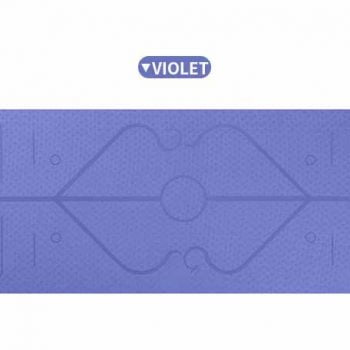 TPE Body Aligning Yoga Mat - Violet